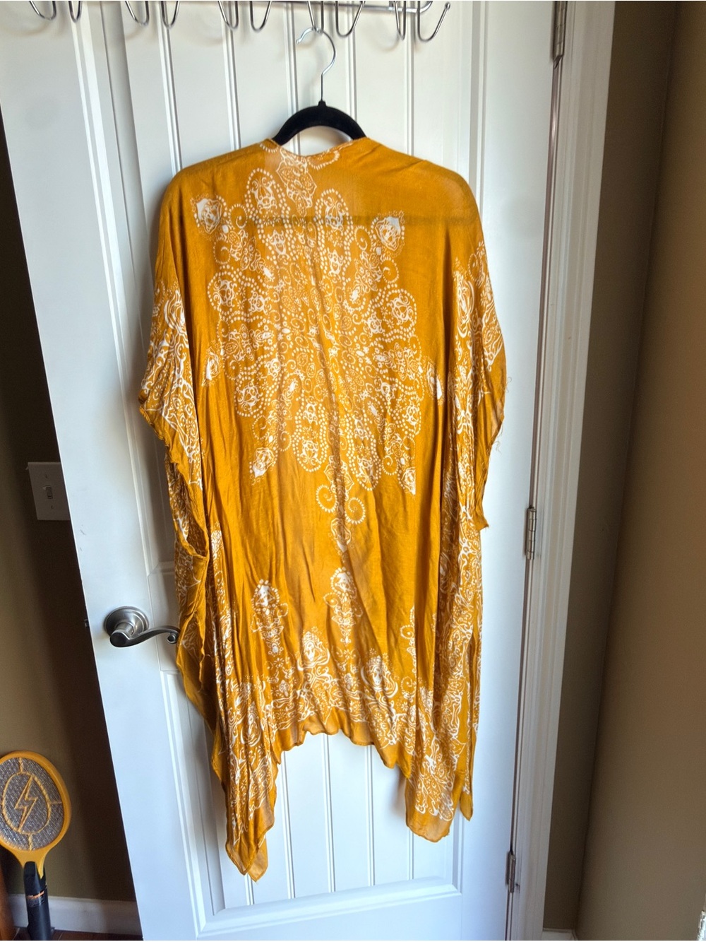 torrid Mustard Yellow Paisley Lightweight Kimono Wrap